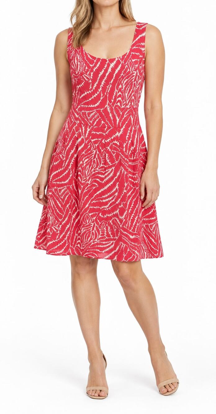 Lilly Pulitzer Posey 100% Silk Show Your Stripes Fit and Flare Dress Size 10